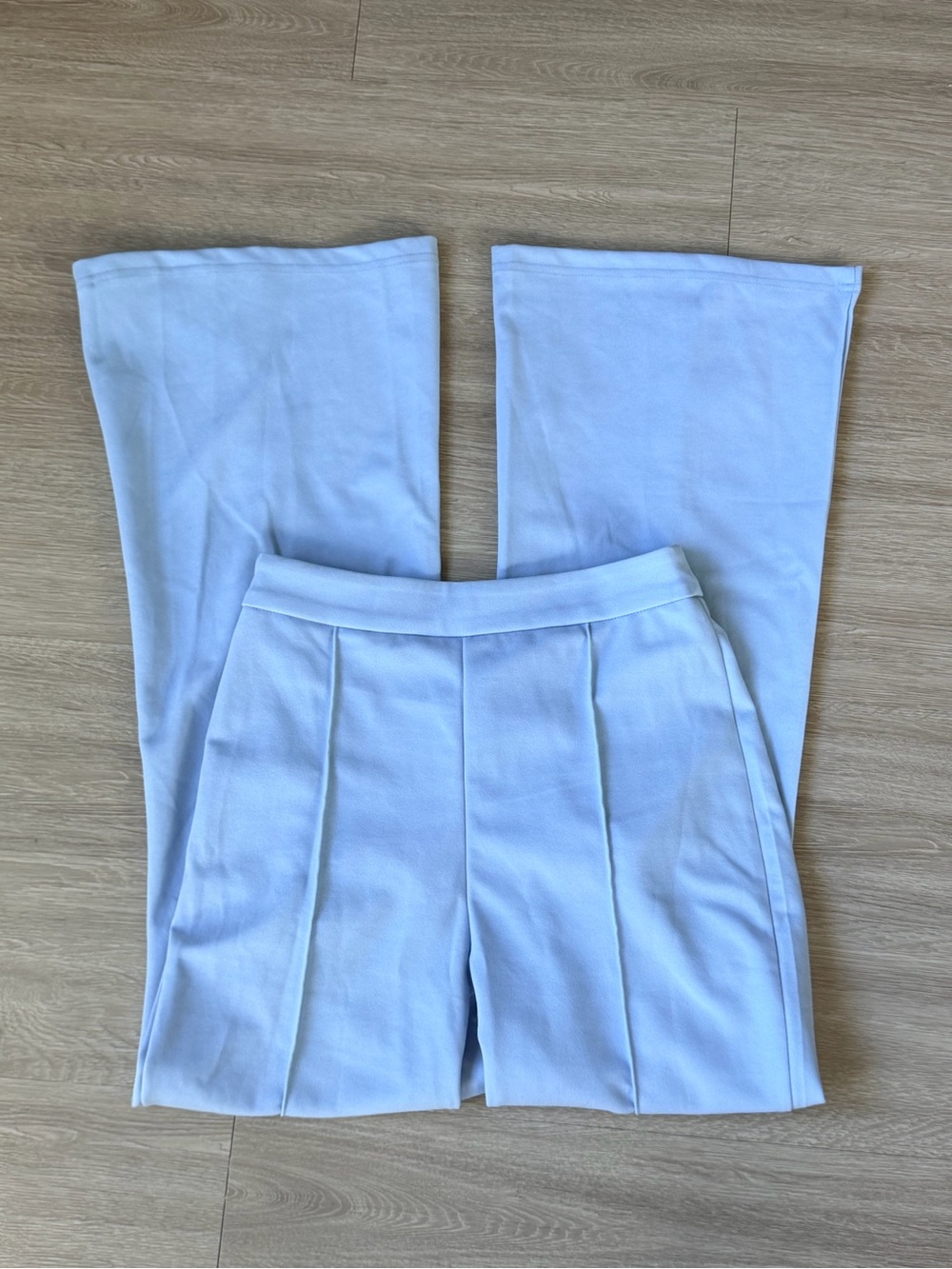Multi Color Pleated Wide-Leg Pants Set
